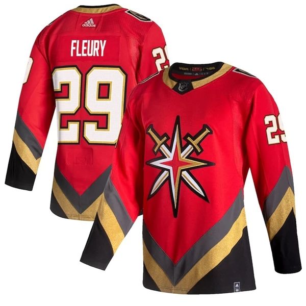 Vegas Golden Knights Trikot Marc-Andre Fleury 29 2022 Reverse Retro Rot Authentic